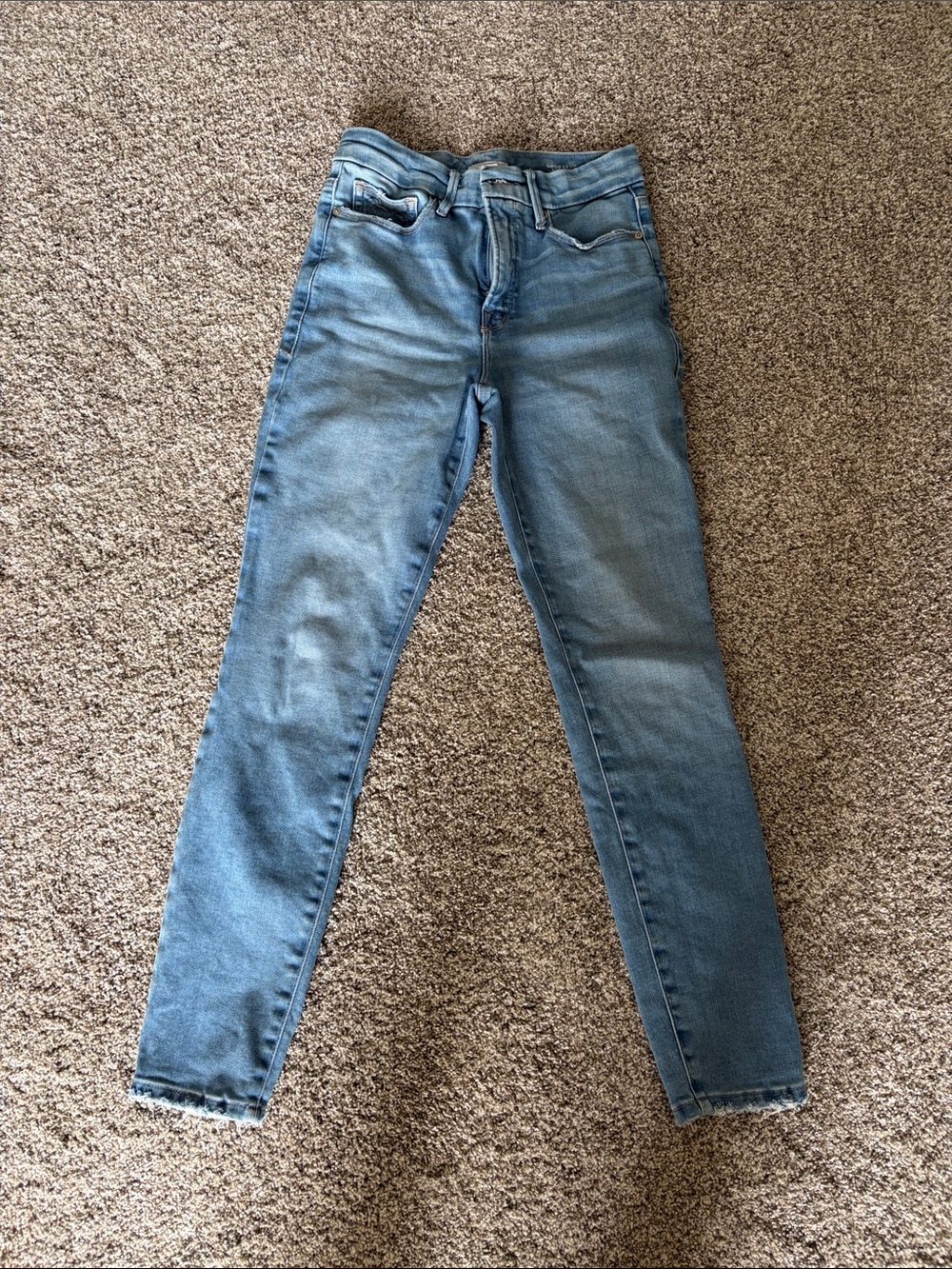 Good American Light Blue Skinny Jeans